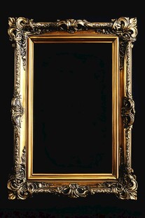 古典金色雕花画框