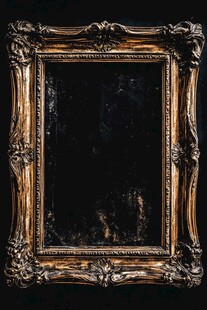 复古华丽金色雕花画框
