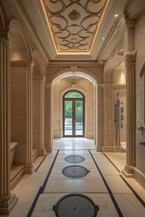 欧式奢华大理石走廊空间