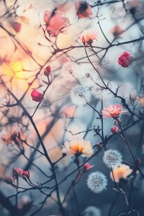 春日繁花绽放梦幻景致
