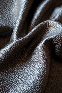 深灰色细腻皮革纹理特写