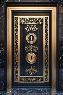 奢华欧式雕花入户防盗门