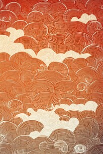 中式云纹图案背景纹理