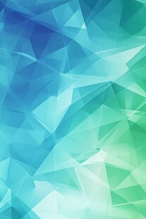蓝绿渐变多边形几何背景