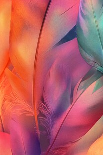 梦幻炫彩羽毛纹理背景图