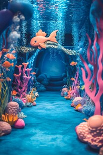 梦幻海底主题派对场景