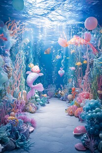 梦幻海底美人鱼奇幻场景