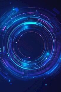 科技感环形光效背景图
