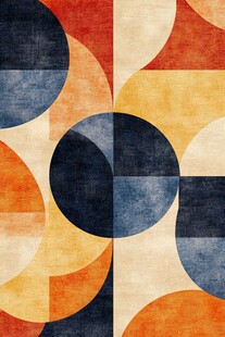 几何图案拼接艺术背景图