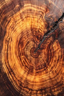 树桩年轮纹理特写