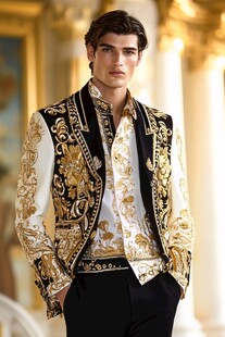 奢华复古男士宫廷风服饰