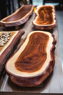 精美实木茶盘展示