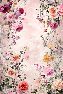 梦幻花卉背景图