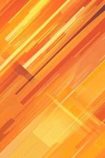 橙色动感线条几何背景图