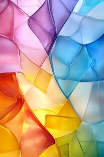 多彩梦幻玻璃纹理背景图