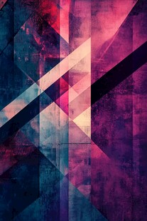 炫彩几何抽象艺术背景图