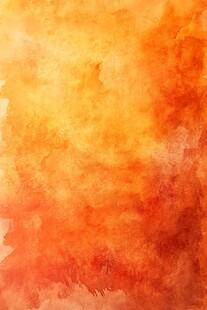 橙红色水彩纹理背景图