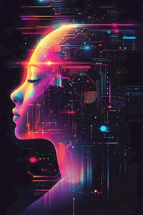 科技感女性头像