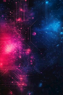 梦幻科技宇宙星空背景图