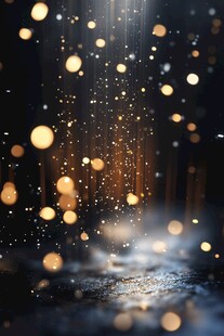 梦幻金色光斑光影背景图