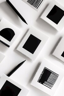 黑白几何图形创意组合