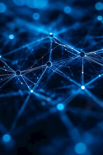 科技感网络连接抽象画面