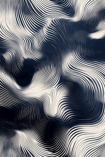 黑白波纹抽象纹理图案