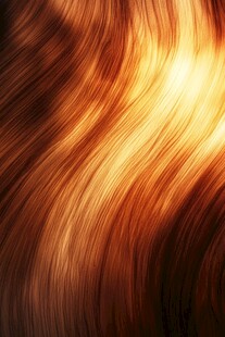 闪耀的栗色波浪秀发