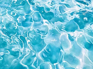 清澈灵动的水面波纹