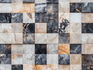 多彩大理石拼接墙面纹理