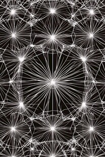 黑白放射线条几何图案