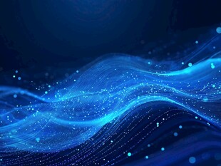 蓝色科技感流动线条背景