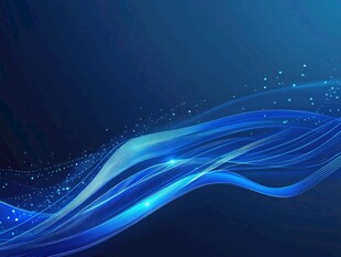 梦幻蓝色动感线条背景图