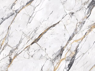 奢华金线白大理石纹理