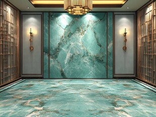 奢华绿玉石室内空间设计