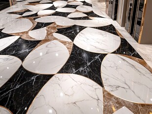 时尚个性的几何图案大理石