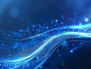 科技感蓝色动态线条背景