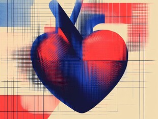 抽象心形图案艺术设计