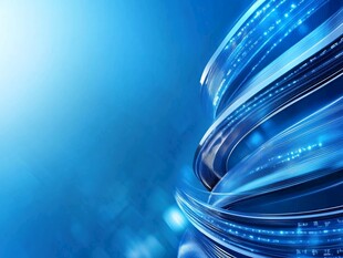 蓝色科技感动感线条背景