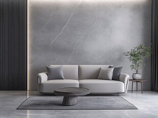 简约现代风客厅沙发场景