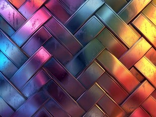 炫彩金属编织纹理背景