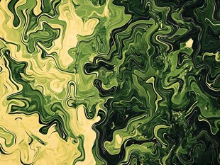 绿色流体艺术抽象纹理图案