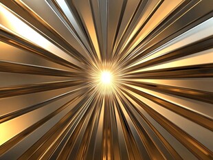 金色放射光芒背景特效