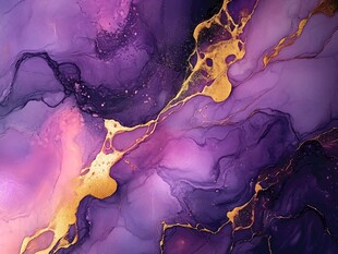 梦幻紫金色流体艺术纹理