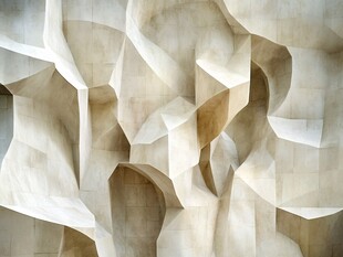 立体几何抽象艺术墙面