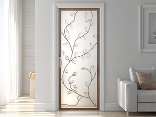 艺术玻璃门 装点简约家居