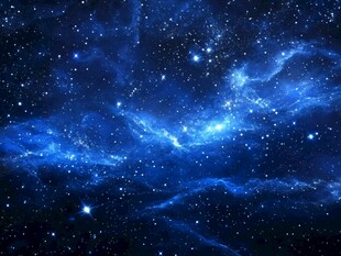 梦幻蓝色星空宇宙背景