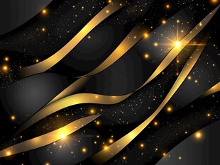 黑金流光背景 闪耀动感线条