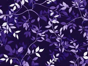 紫色叶蔓无缝花纹图案