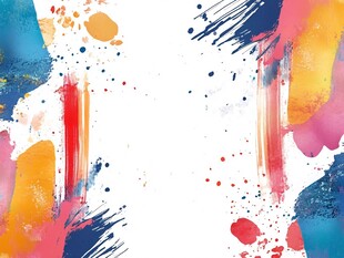多彩泼墨艺术背景图